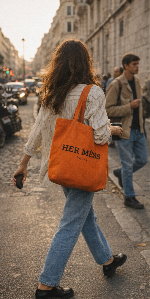 Her mèss  tote